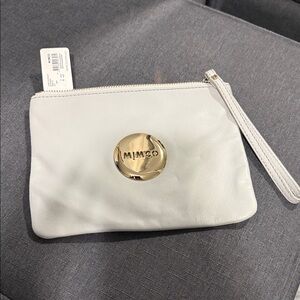 Mimco Cream and Gold Clutch